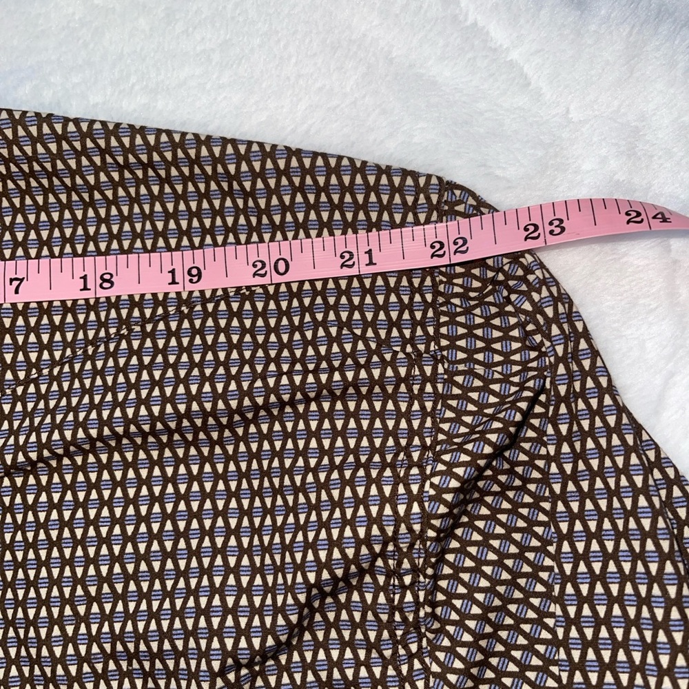 Stetson Brown Micro-Pattern Button-Down Shirt - image 7